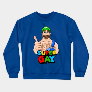 Super Gay Thumbs Up Crewneck Sweatshirt